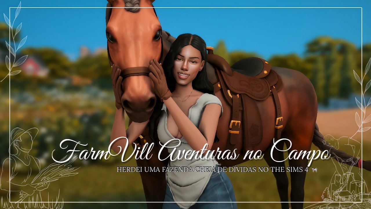 Farm Vill aventuras no campo no The sims 4 || Desafio no campo the sims 4 game play 🐔🌾🐮🐇