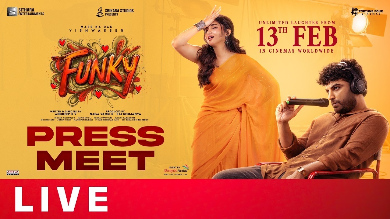 🔴Live : Funky Press Meet | Vishwak Sen | Anudeep KV | Kayadu Lohar | Naga Vamsi |FRIDAY TALKS