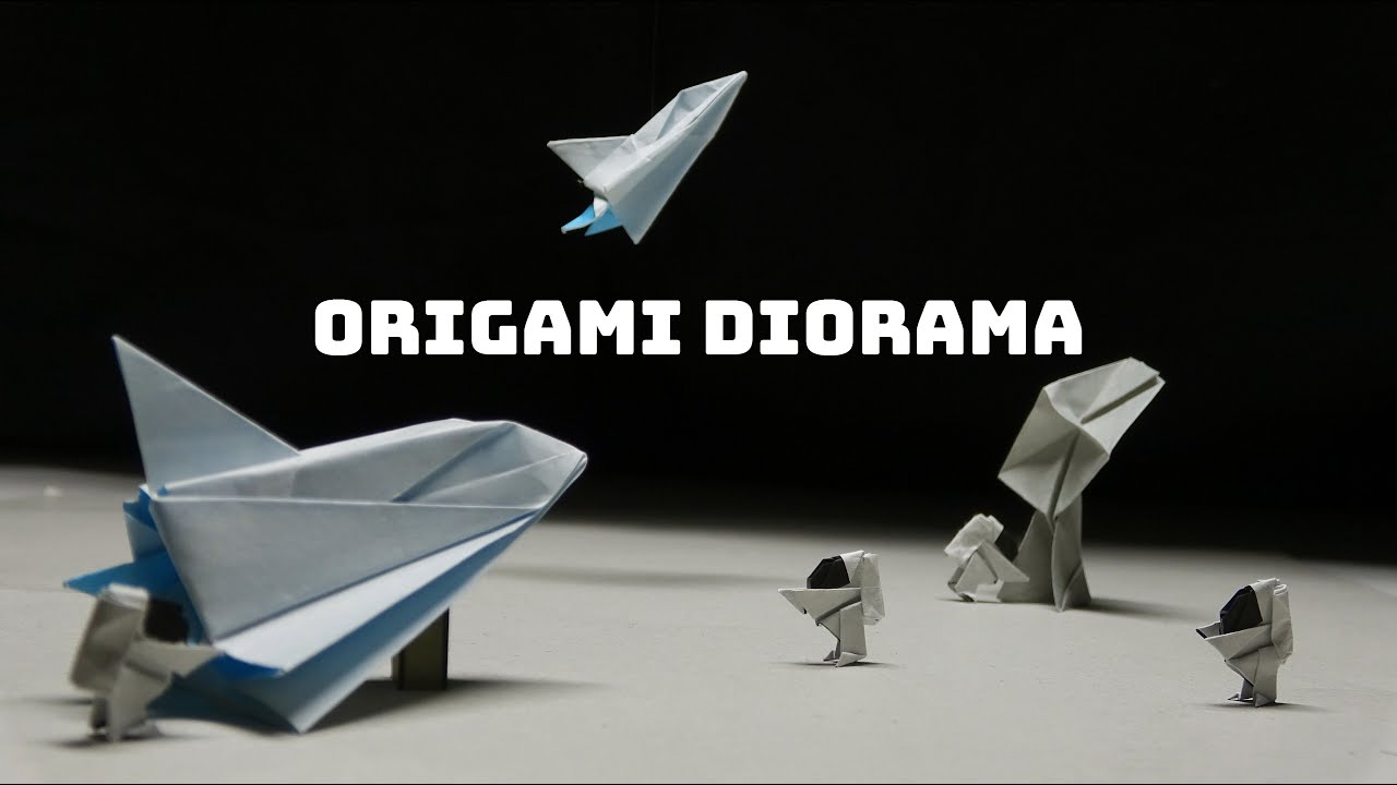ORIGAMI DIORAMA - Astronaut Origami Tutorial