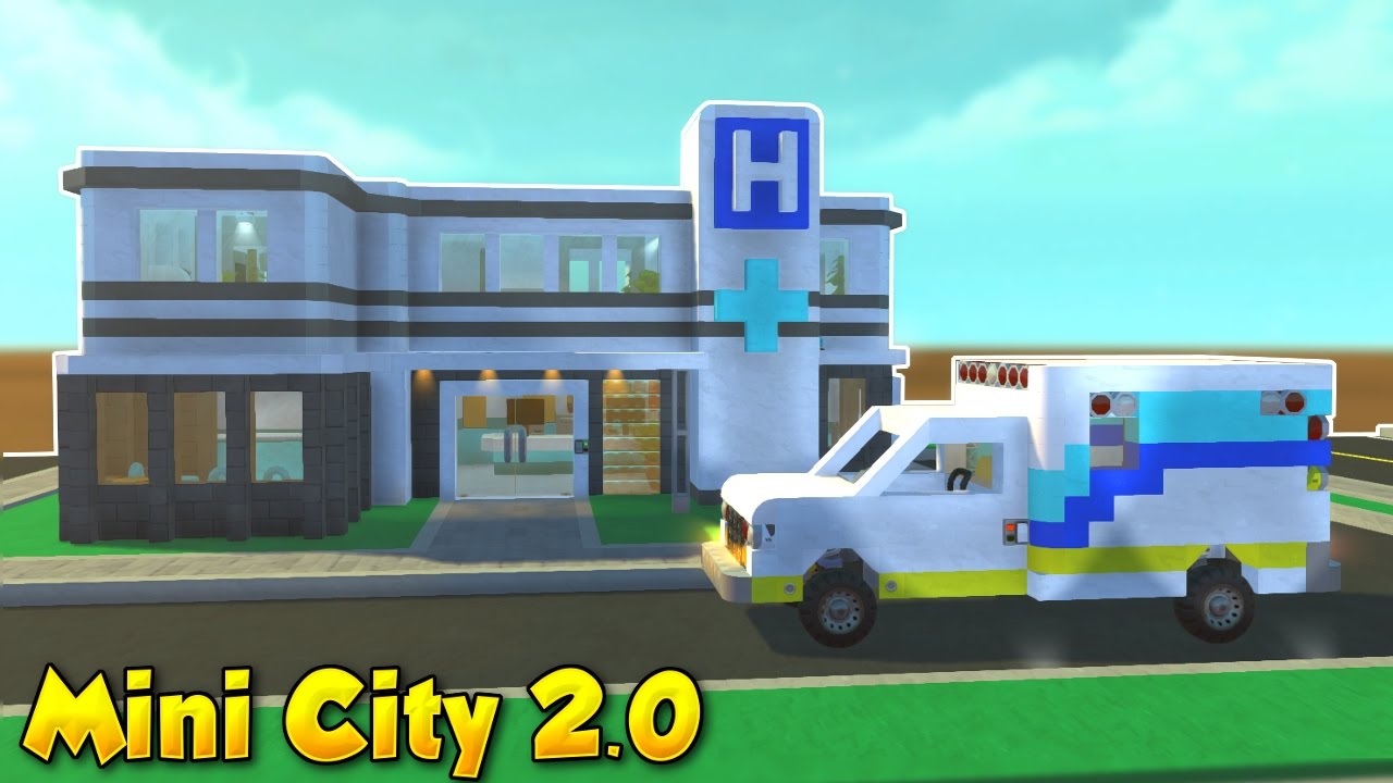 Hospital & Ambulance! - Mini City 2.0 [Ep.4] - Scrap Mechanic Gameplay