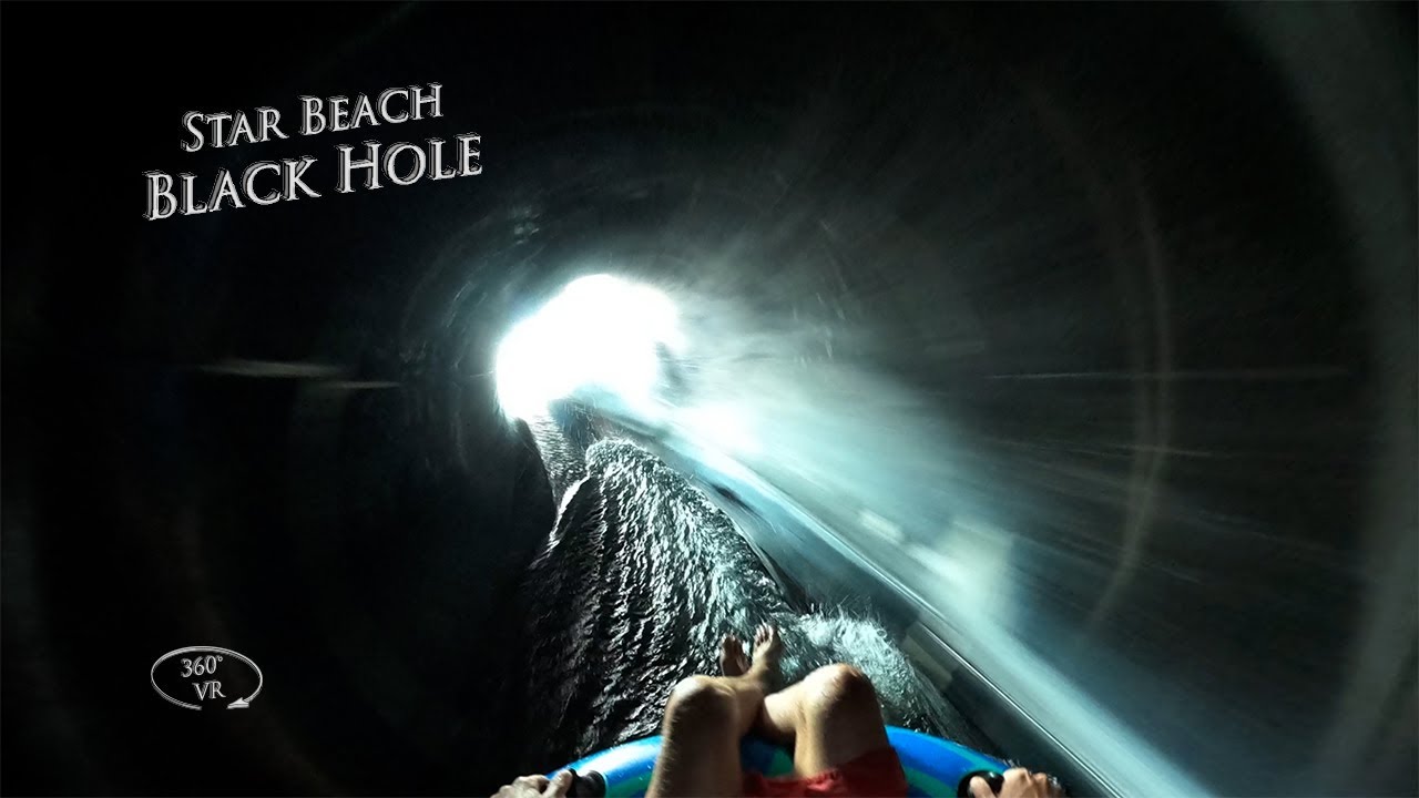 Star Beach Waterpark Black Hole Tube 360&deg; VR POV Onride