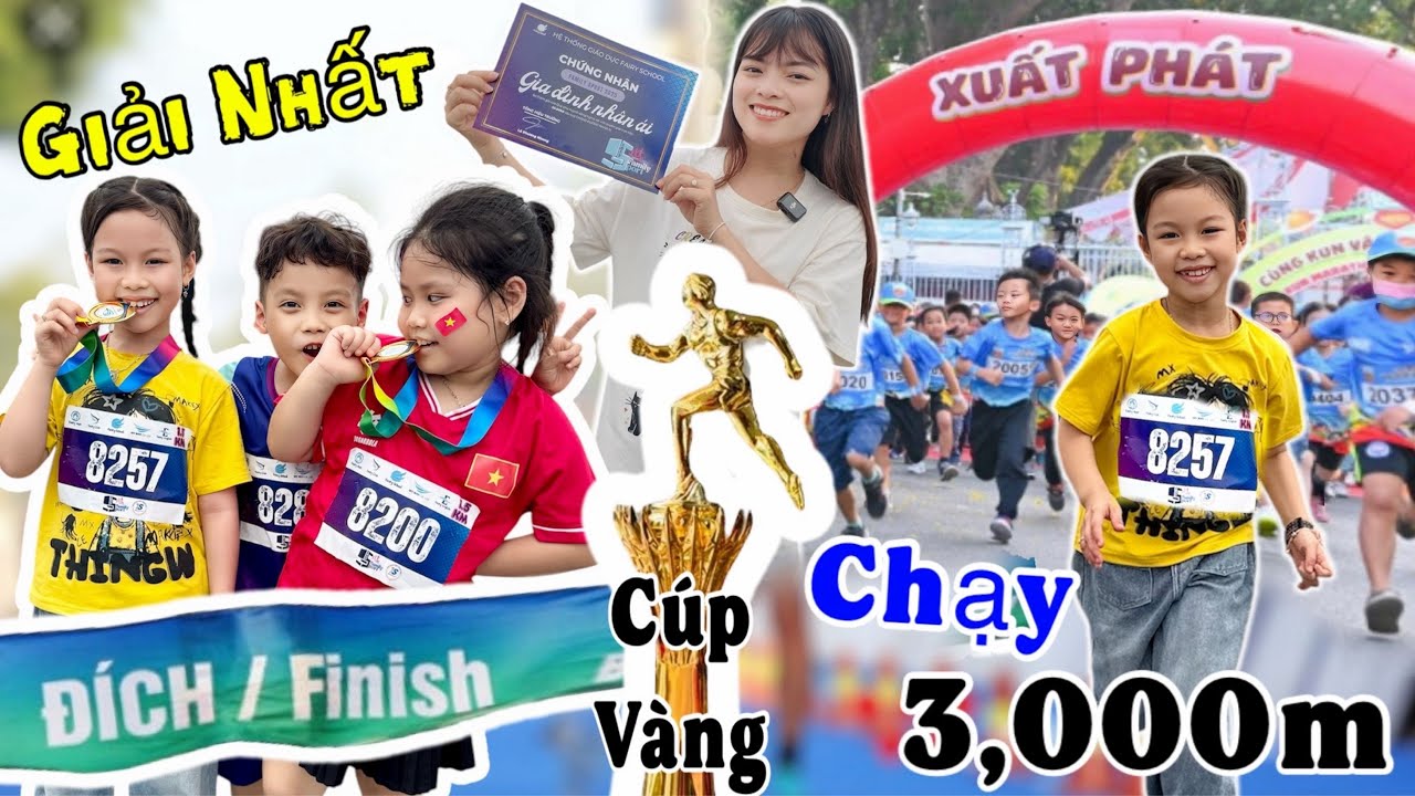 Quỳnh Nhi Và Nhím Đi Cổ Vũ Em Cò Thi Chạy Marathon Và Cái Kết