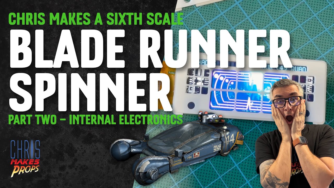 Building a 1:6 Scale Blade Runner Spinner, Part 2, Cockpit Screens, Animations & Electronics