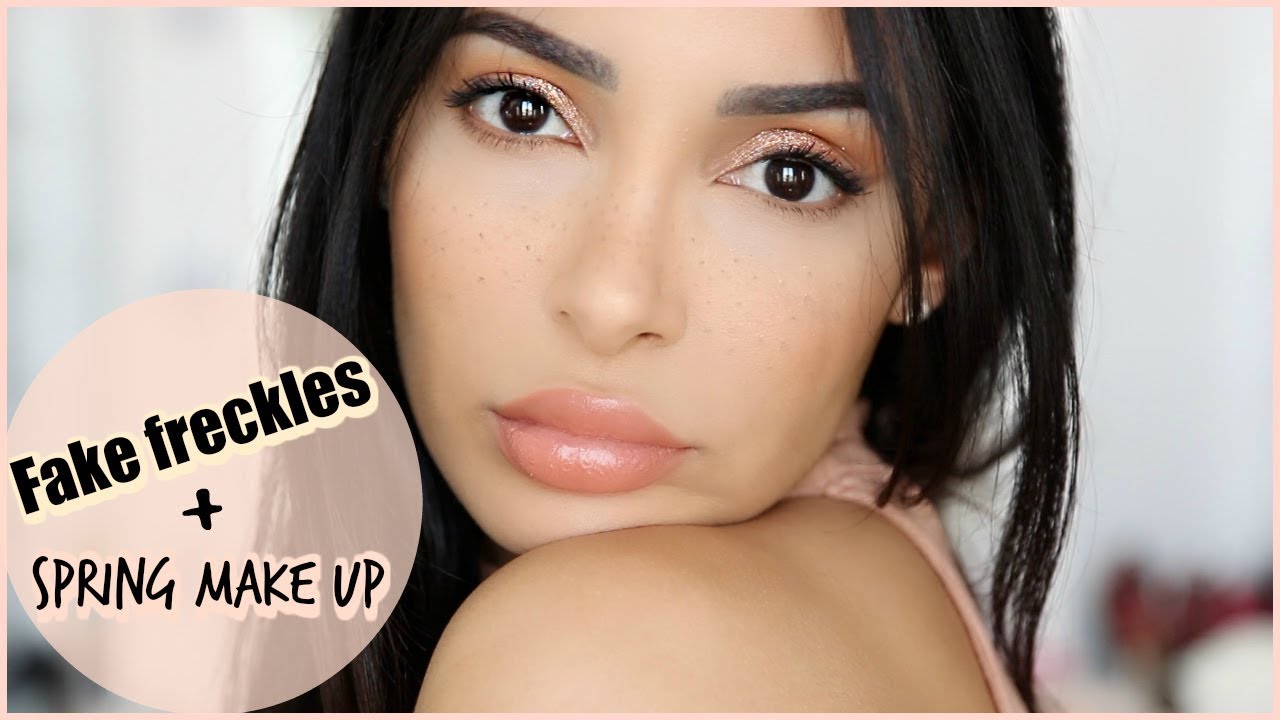 FAKE TACHES DE ROUSSEUR + MAKE UP LUMINEUX FACILE !