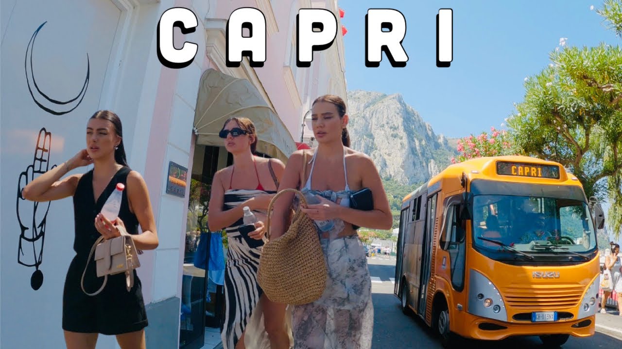 Capri, Italy Walking Tour 3: Beautiful Sunny Walk in Capri - 4K UHD