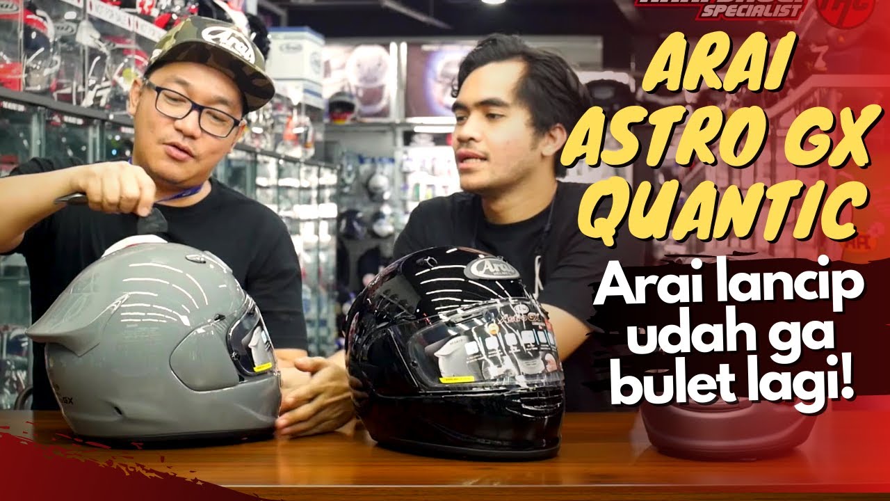 ARAI ASTRO GX QUANTIC | ARAI LANCIP UDAH GA BULET LAGI!