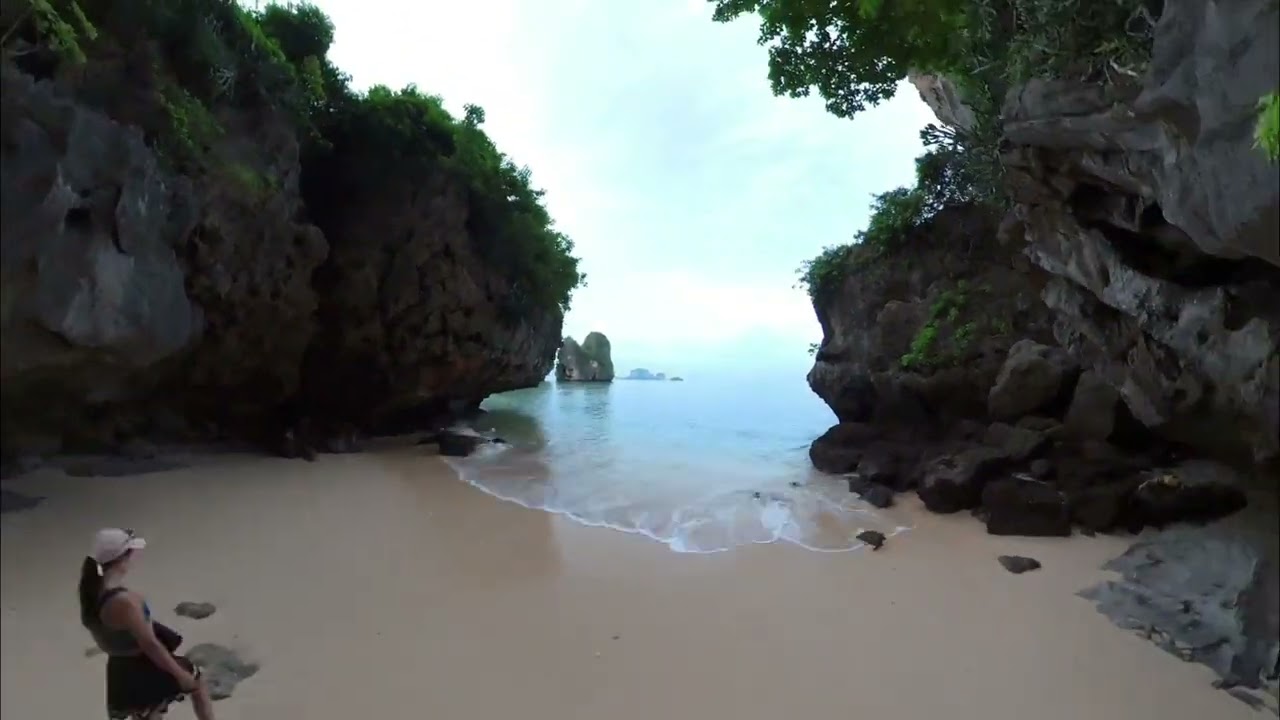 Thailand - Krabi - Railay - Phra Nang Beach to Bat Cave - Timelapse walk