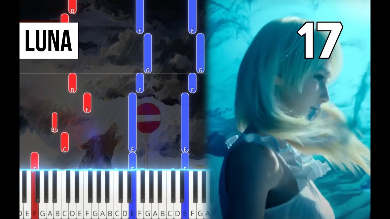 TPR - Luna (from End of the Road) - 17 - Final Fantasy XV Piano Tutorial | Note Chart