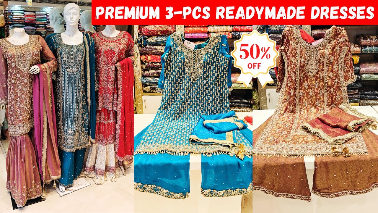 Premium Quality Bridal Designer 3-Piece Readymade Dresses At Flat 50% OFF | #falakthebridalboutique