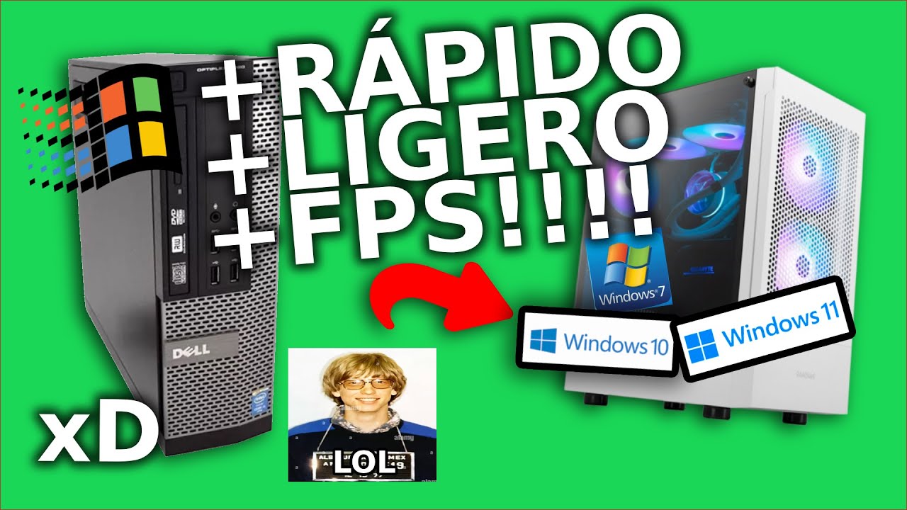 COMO OPTIMIZAR WINDOWS 10/11 (2024) - LAPTOP y PC &iexcl;CONVERTIR PC ANTIGUA EN GAMER!