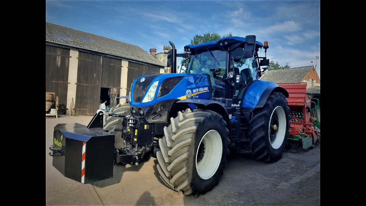 Testy nowego New Hollanda T7. 260 😱 Smerfik w Akcji 🌱 Nowy Nabytek Agro Masz SN 300 😍 RAITECH 2020 ☆