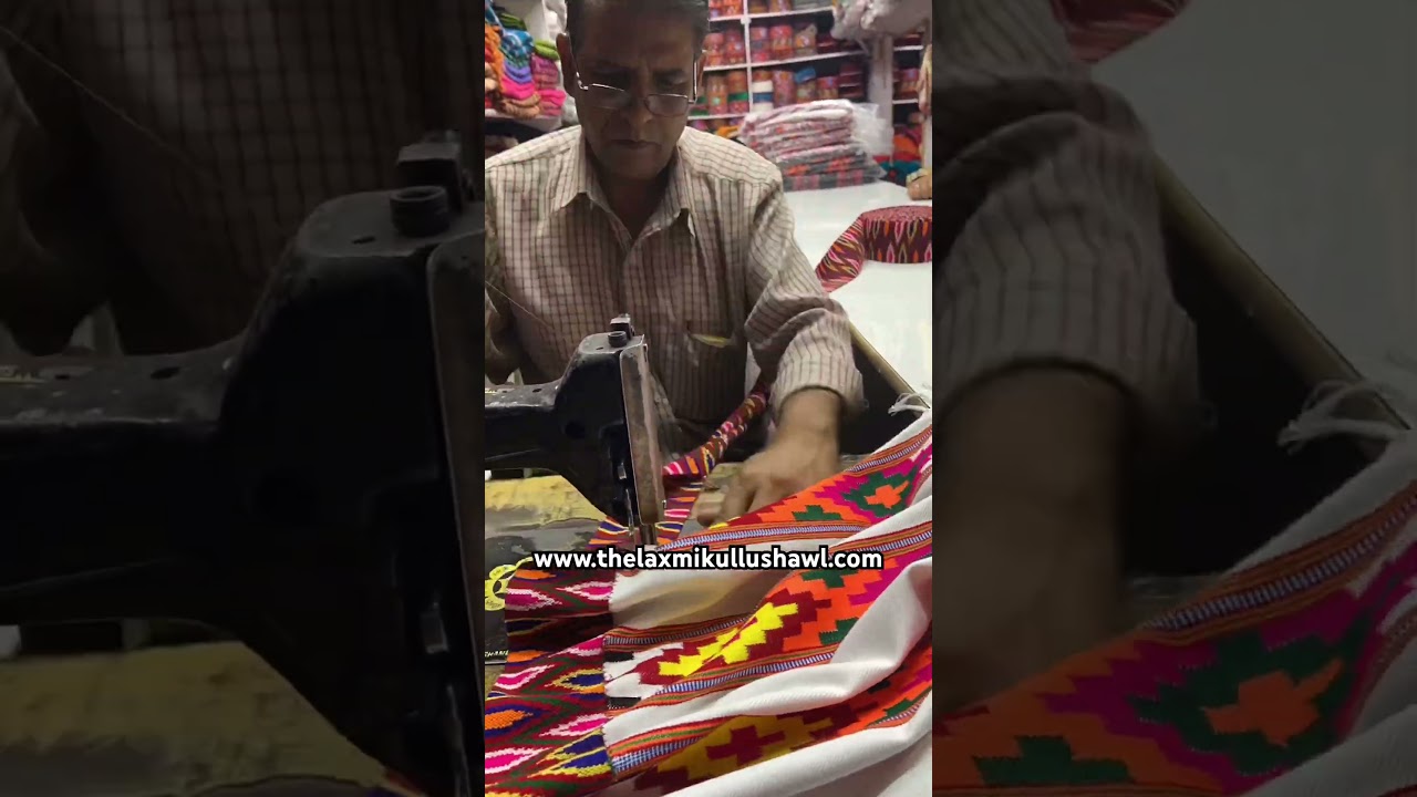 From loom to perfection ❤️ Border finishing on this elegant shawl. +917018148457