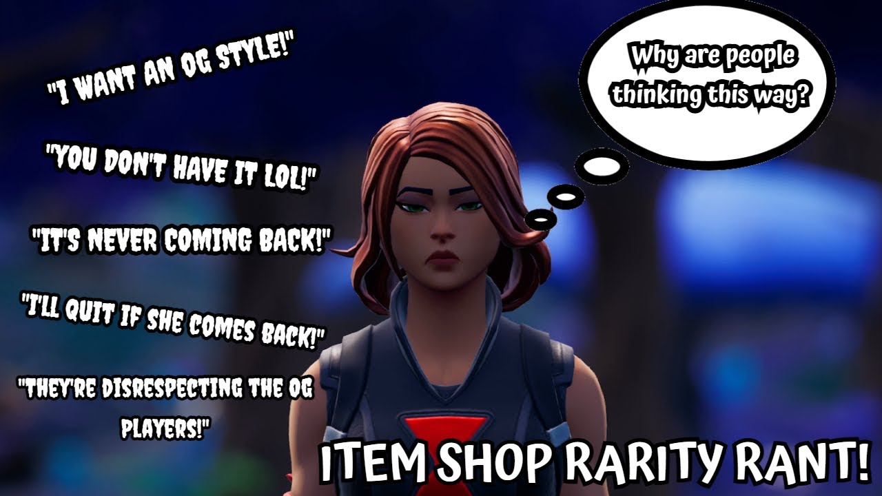 Why You *SHOULDN’T CARE* About Item Shop Rarity! [RANT] (Fortnite Battle Royale)