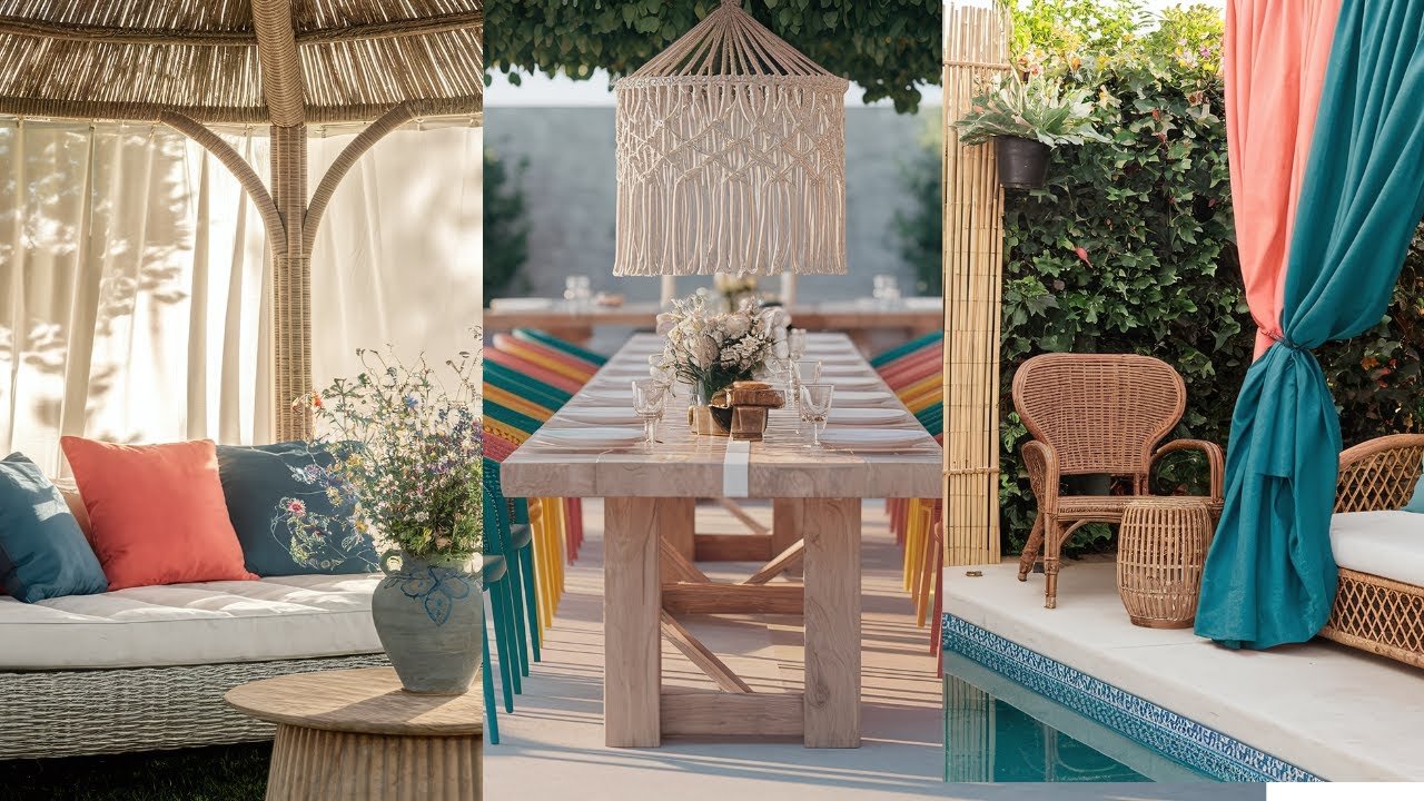 Boho Backyard Ideas 2025 | Cozy Outdoor Spaces with Macramé, Fire Pits & Vibrant Decor
