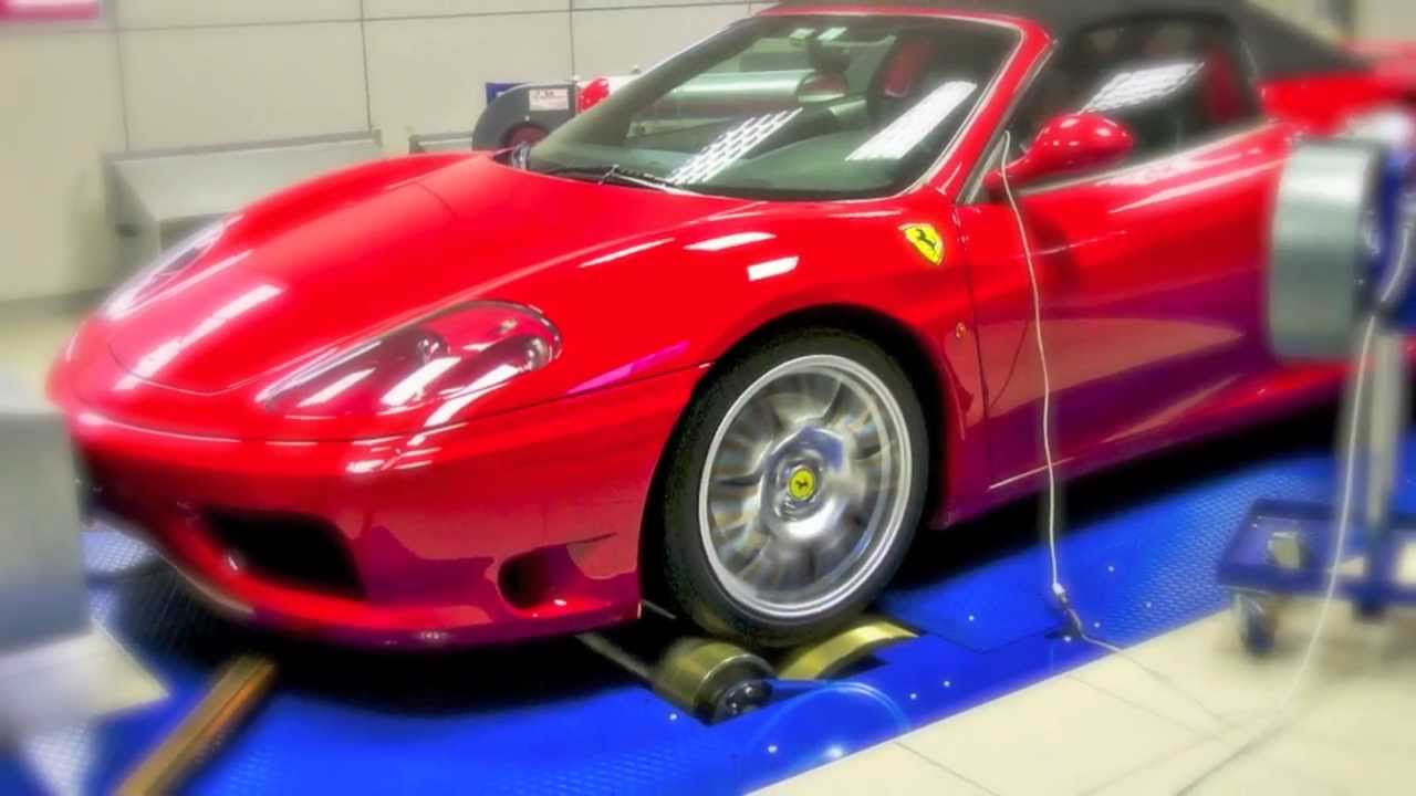 FERRARI F360 MODENA BANCO PROVA - Dyno Test Rotronics by Biesse Racing