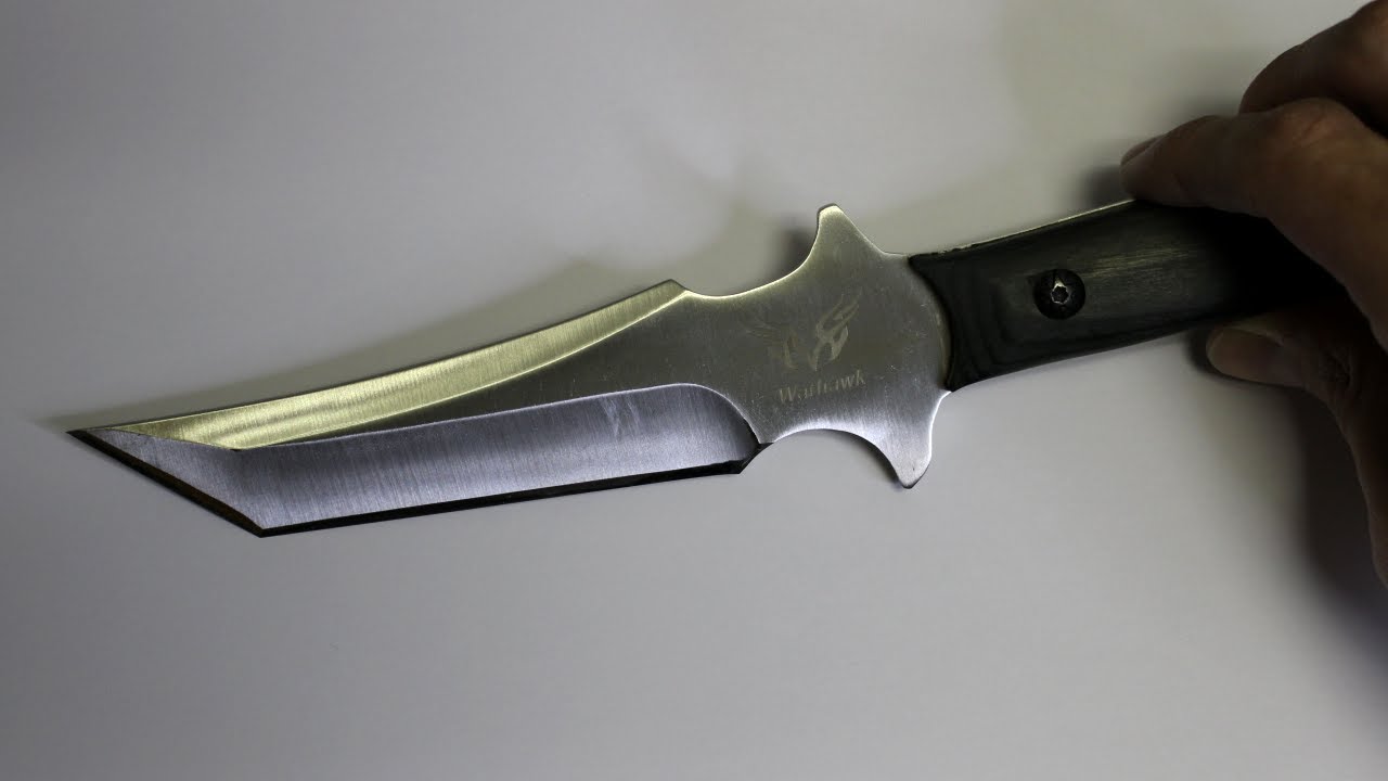 Afilando un cuchillo Tanto (puñal japonés Warhawk)