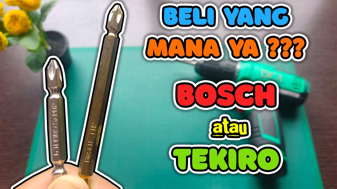 Mata Obeng PH2 Bosch dan Tekiro, Pekerjaan Jadi Lebih Gampang dan Cepat
