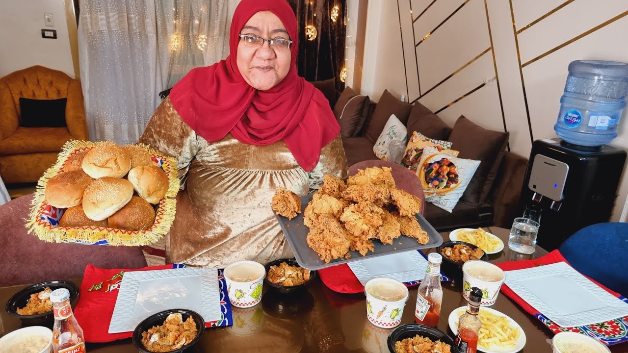 عزومة مطاعم على دجاج كنتاكي بالطريقة الأصلية فى البيت وتحدى