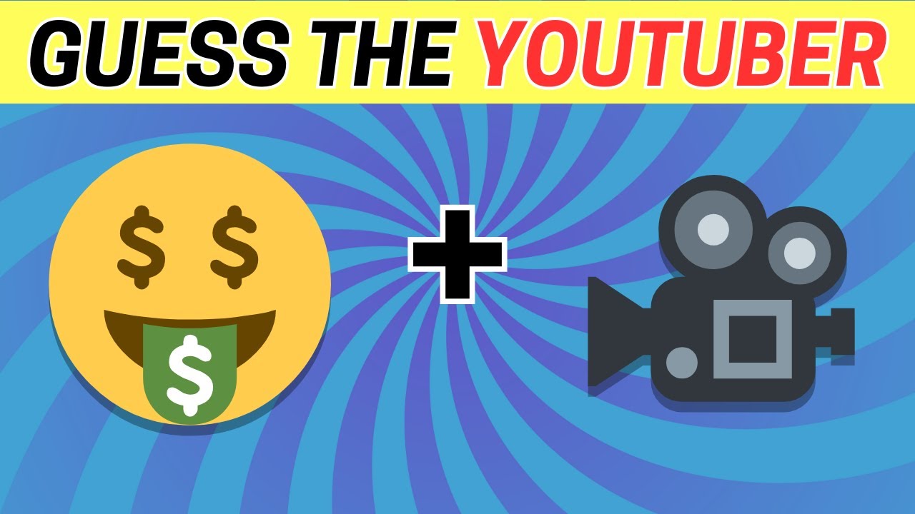 Guess the Famous Youtuber by Emoji Quiz 🎥