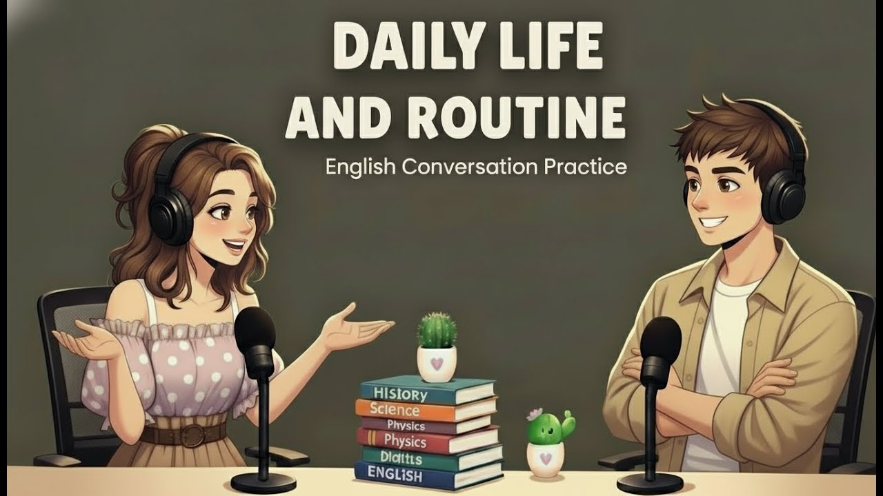 ENGLISH TALK CLASS | Talking About Daily Life & Routine | Real English Conversation Practice Podcast