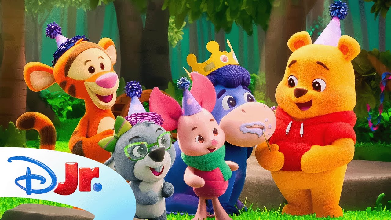 Playdate with Winnie the Pooh | Eeyore's Birthday Surprise 😲 | @disneyjr
