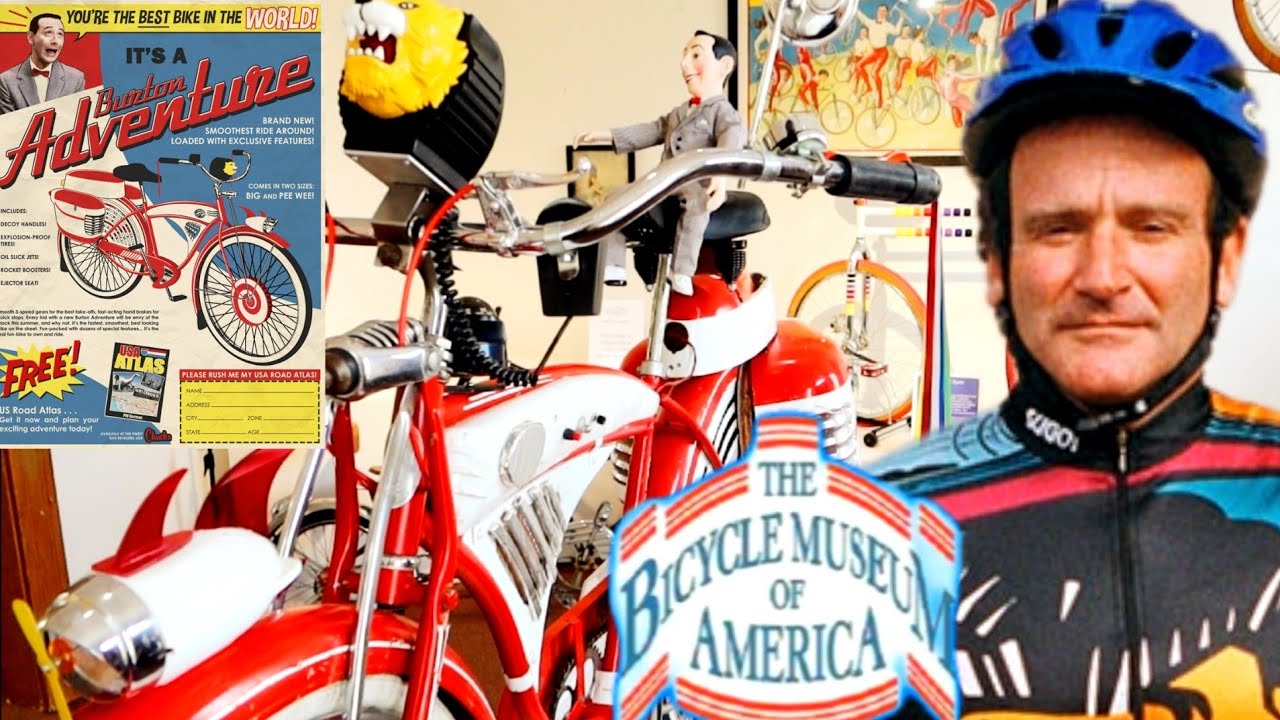 Велосипеды Робина Уильямса | МОТОЦИКЛ «Нефтяной трюк Пи-Ви» @ Bicycle Museum of America