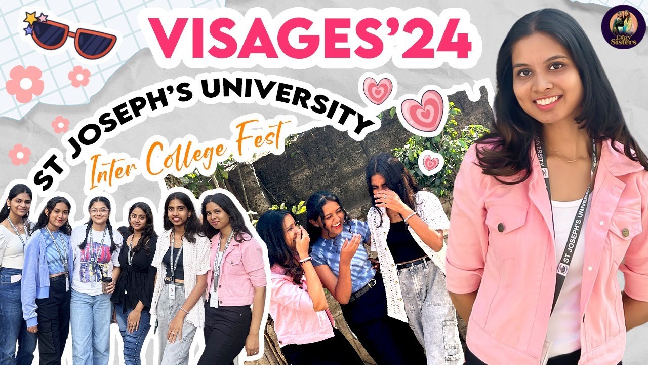 Our College Fest - Visages 😍 | St Joseph's University Fest | @Crazy_Sisters_Official