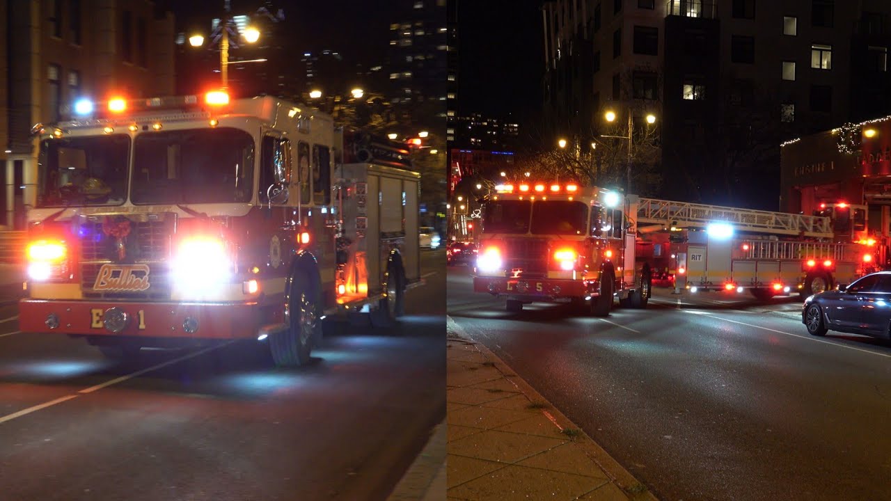 ***BRAND NEW ***Philadelphia Fire Department LADDER 5 & Engine 1 Responding