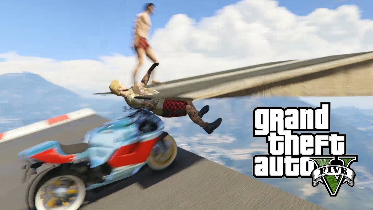 UNA RAMPA ME CORTA POR LA MITAD! JAJAJA PARKOUR GTA V