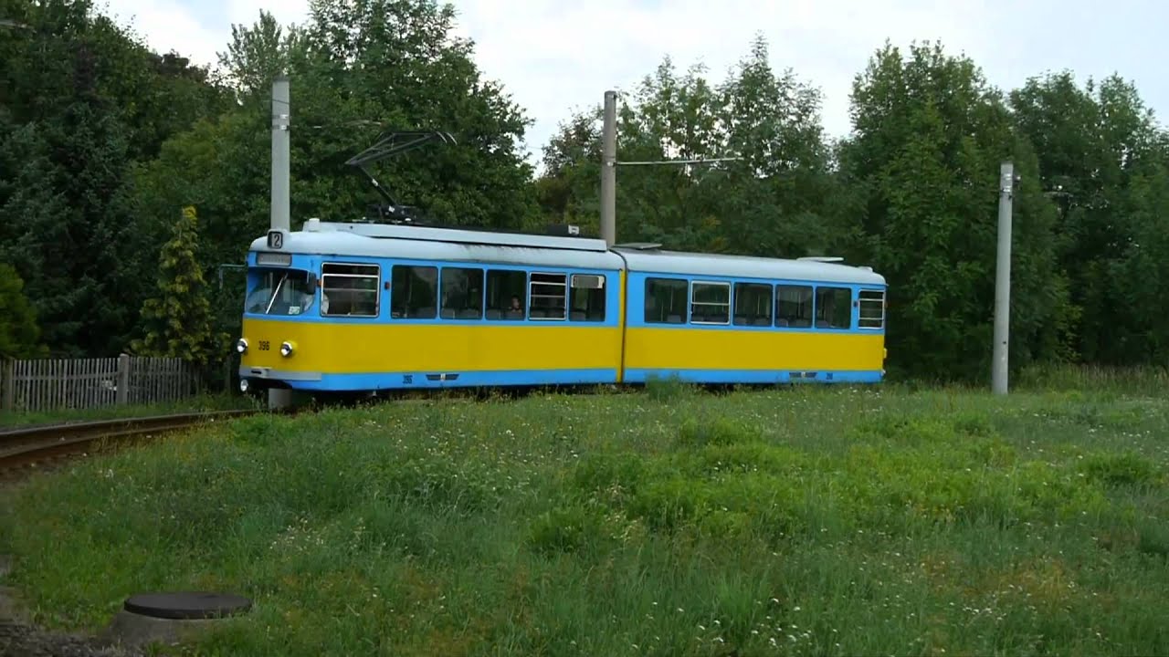 Straßenbahn Gotha - die letzten DUEWAG GT6 im Einsatz