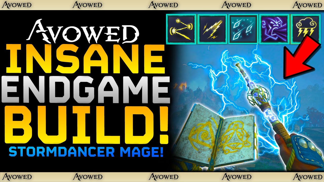 Avowed - INSANE OP ENDGAME MAGE BUILD - The Stormdancer Guide / Shock Mage Damage Best Build