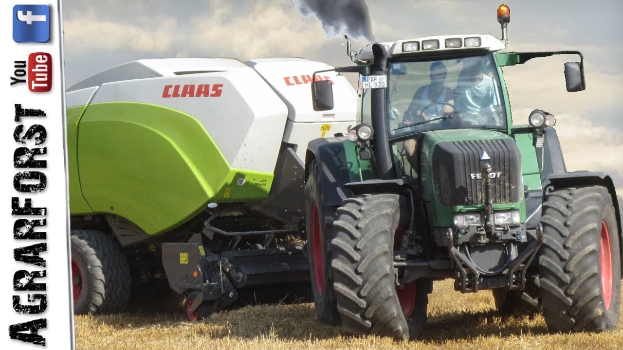 FENDT 926 VARIO mit CLAAS Quadrant 5200 || Strohernte 2018!