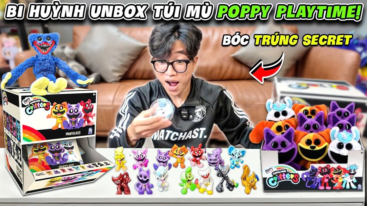 BI HUỲNH UNBOX 1 THÙNG ĐỒ CHƠI POPPY PLAYTIME BẤT NGỜ MỞ RA BỘ 3 QUÁI VẬT SECRET