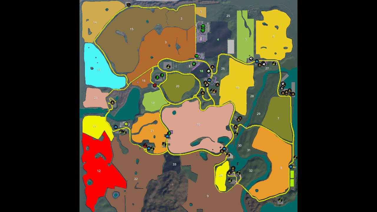 JZD Vidhostice CZ map | Farming Simulator 19 | Map flyover