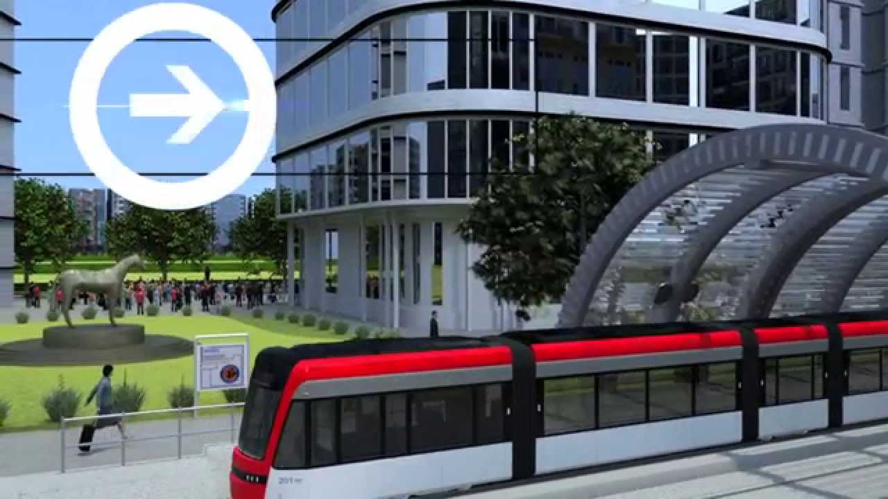 Western Sydney Light Rail concept fly through