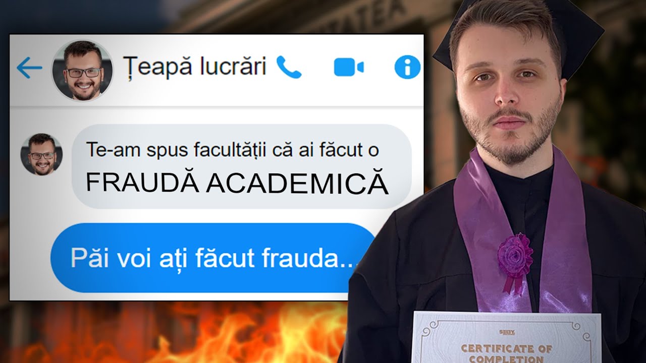 FRAUDA ACADEMICĂ ȘI ȚEAPA CU LUCRĂRILE (+ AMENINȚAREA)