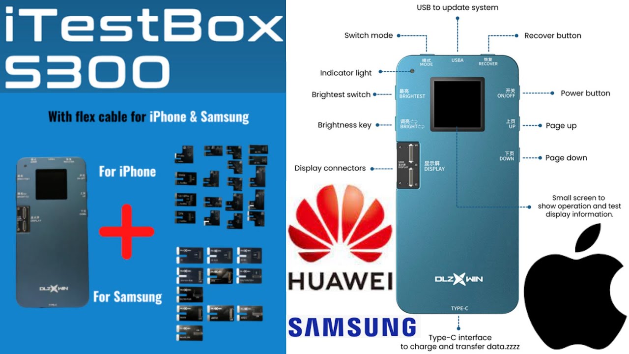 iTestBox S300 Review Test Samsung, Huawei, iPhone DLZXWIN #itestbox #itestboxs300 #DLZXWIN