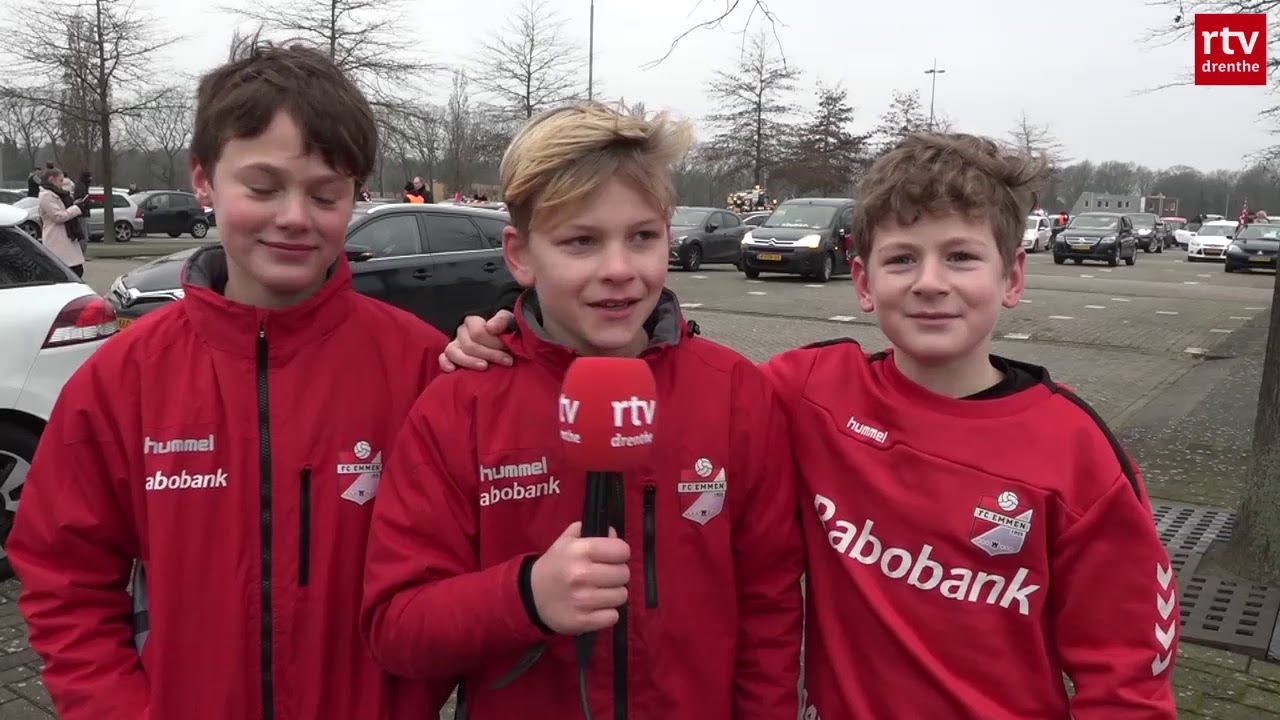 Toeteroptocht Emmen-supporters naar Oude Meerdijk: 'Kippenvel'