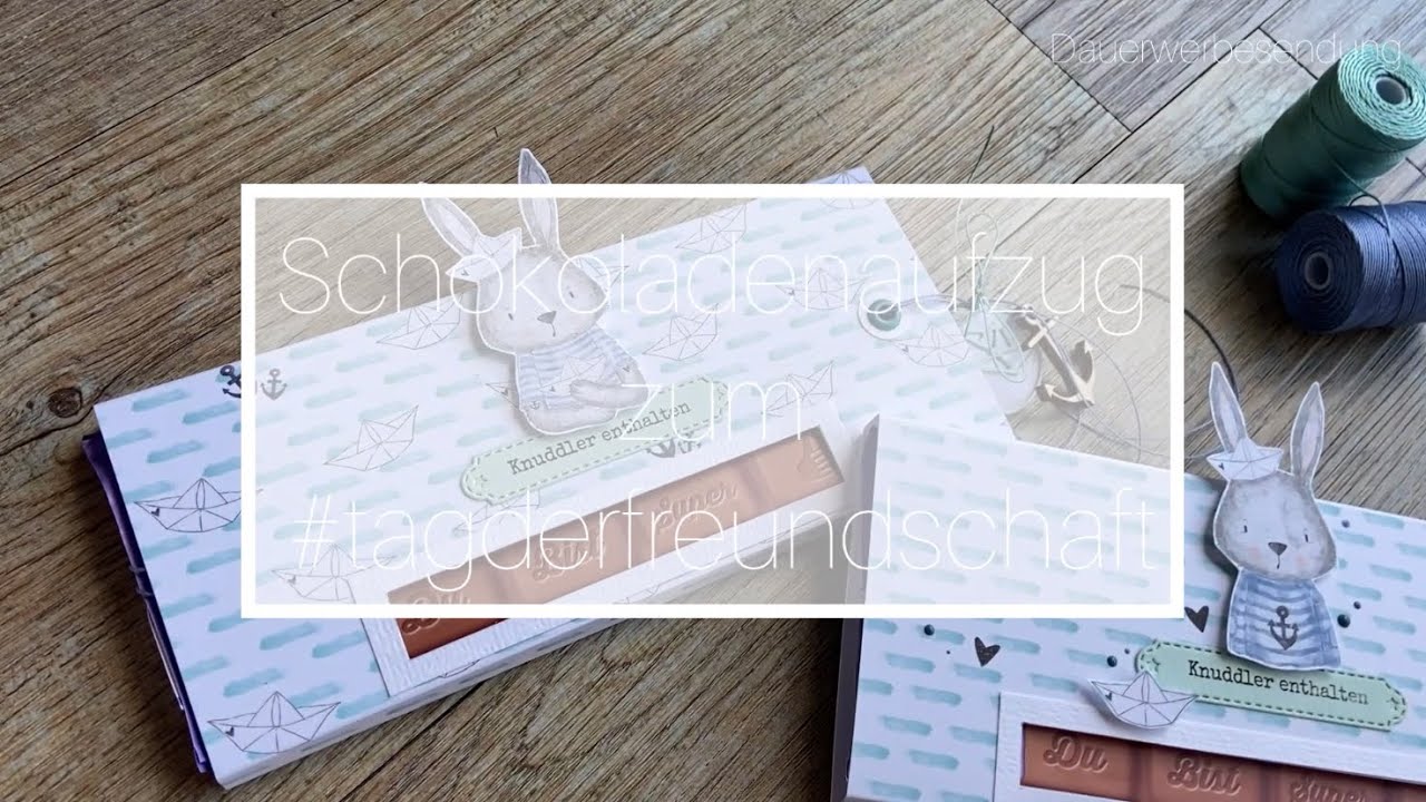 Schokoladenaufzug zum #tagderfreundschaft | neue Treeebird-Stempel und Papiere bei Creative Depot