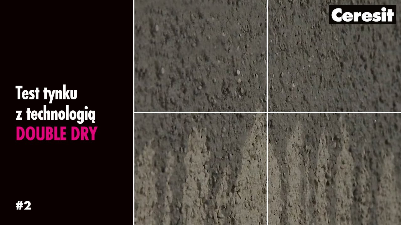 Test tynku z technologią DOUBLE DRY! Część 2