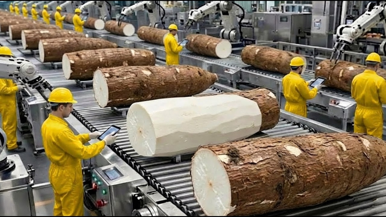 Inside America’s Giant Cassava Flour Factory — Built Directly in the Fields