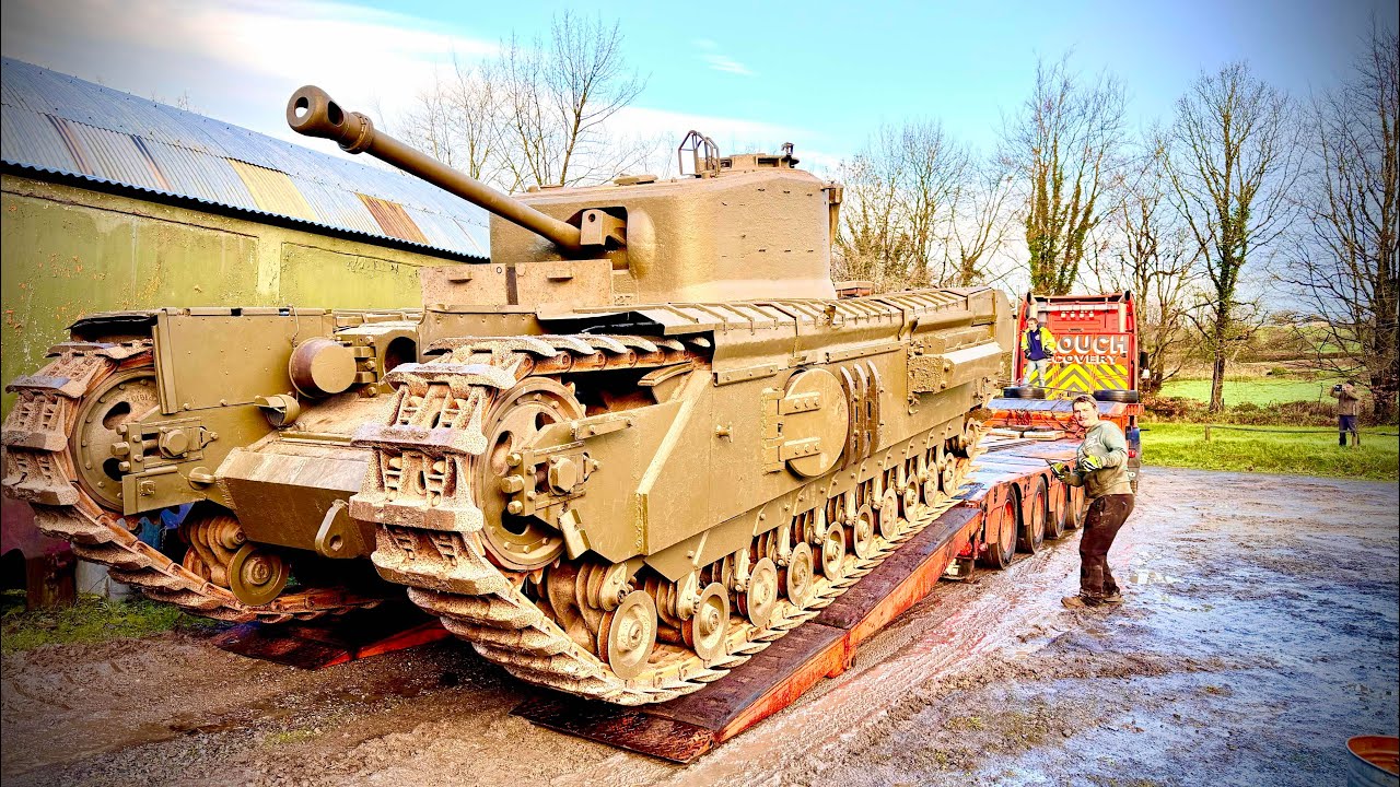 Recovering a WWII Churchill Tank That Hasn’t Moved in 30 Years
