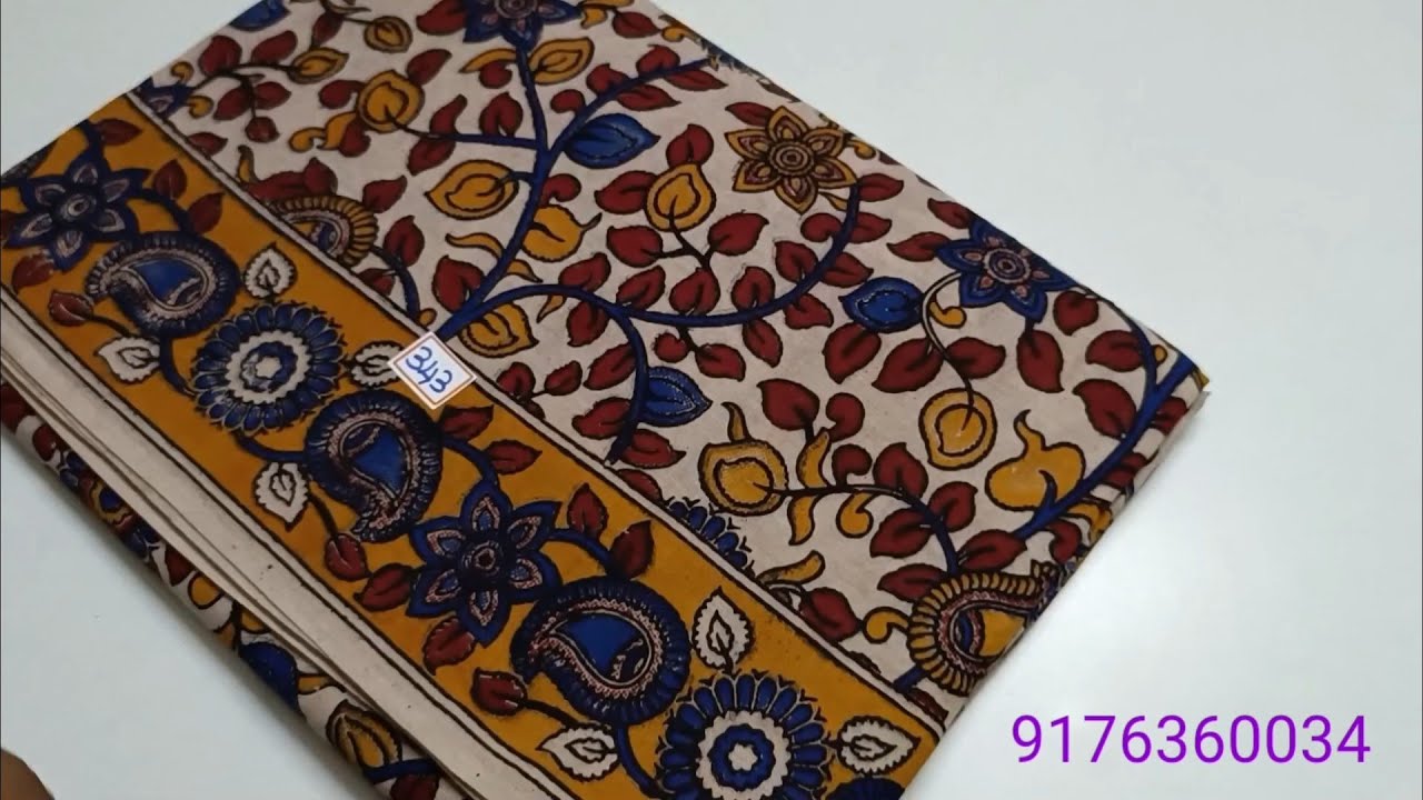 Коллекция хлопковых сари Handloom kalamkari // видео 2 (17/3/26) #deepascollection