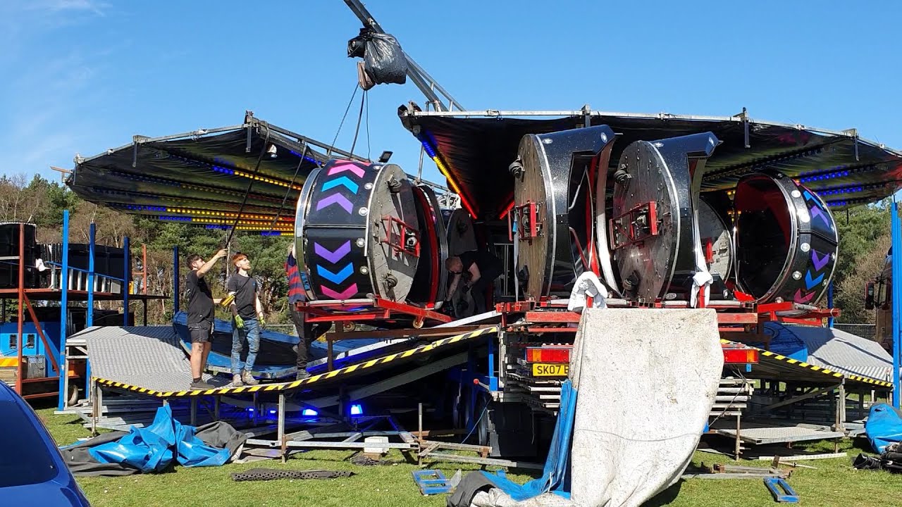 William Cole & Son Funfair Build Up Redhill Bournemouth Day One Part Two 30th March 2025 #funfair