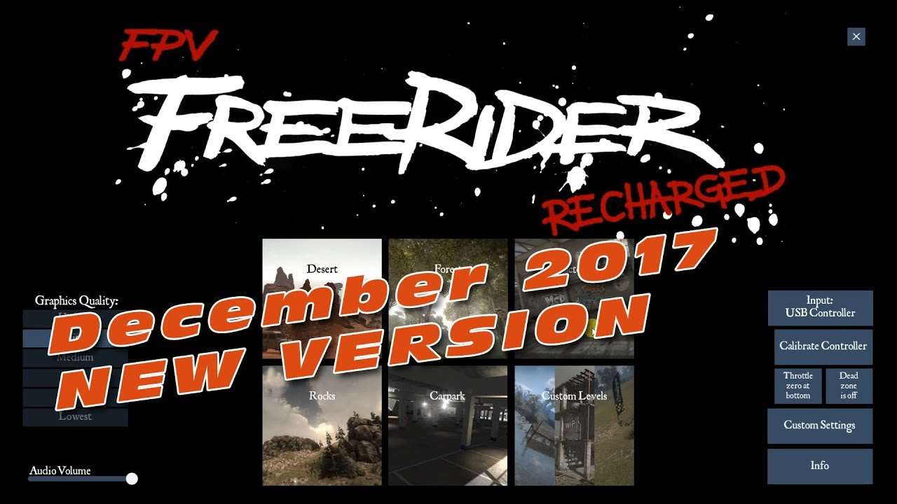 New December 2017 version of FPV Freerider FPV Simulator :)