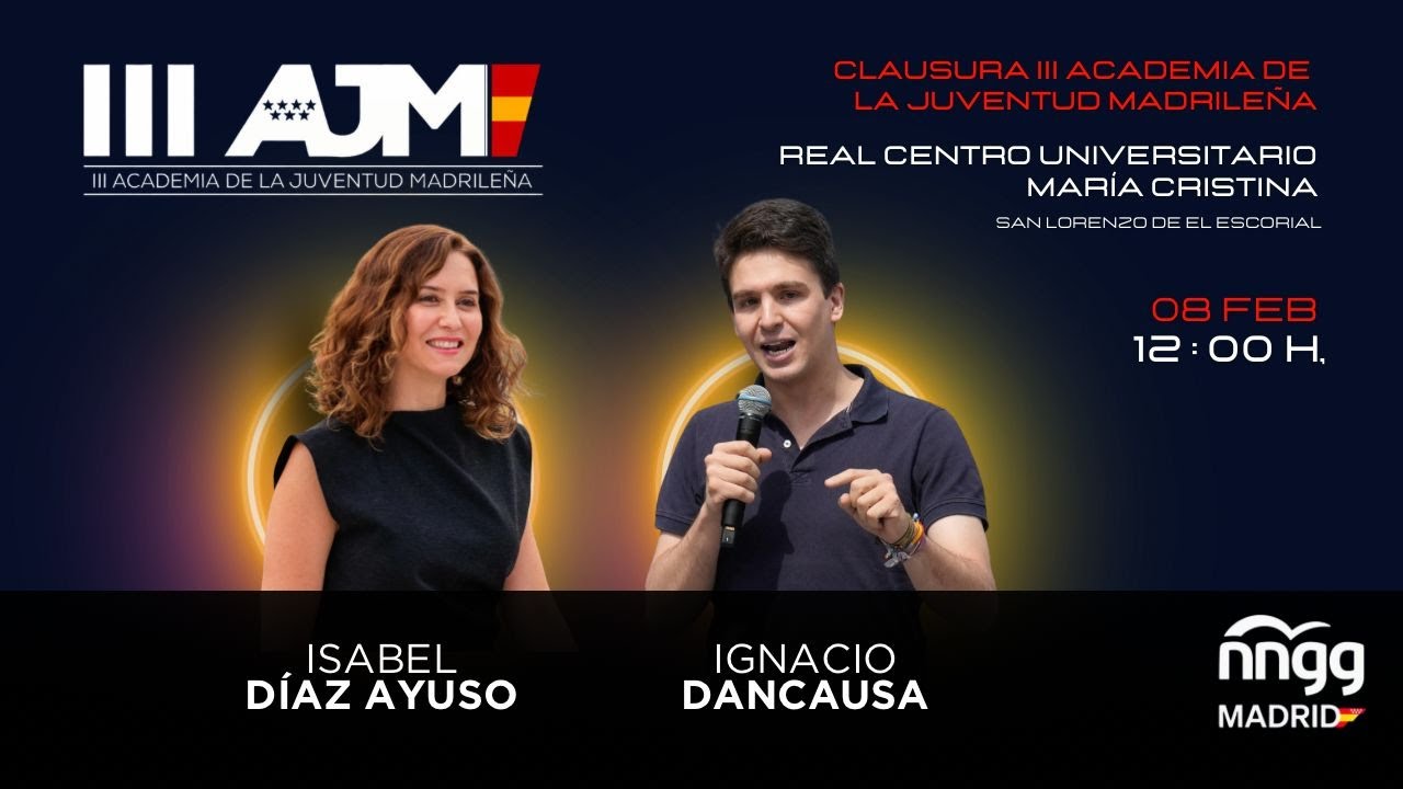 Clausura de la III Academia de la Juventud Madrileña | Isabel Díaz Ayuso