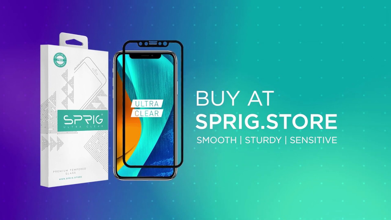 Best Tempered Glass Screen Protector from Sprig.