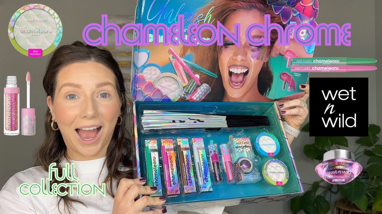 WET N' WILD CHAMELEON CHROME COLLECTION! | Swatches and try-on of the FULL collection!