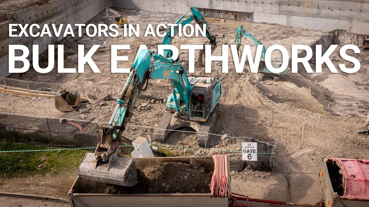 Excavators in Action! | 110,000m3 Bulk Excavation