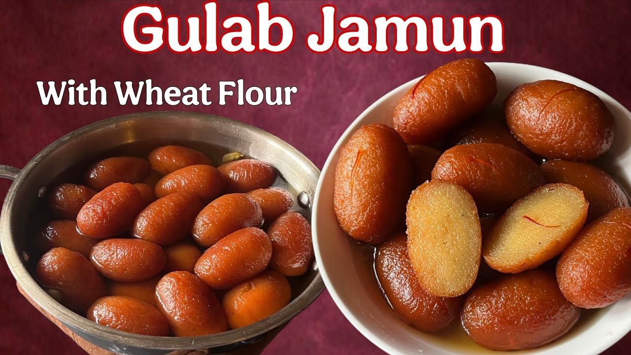 Soft Juicy Gulab Jamun With Whole Wheat Flour | 1 कप आटे से 1 किलो गुलाब जामुन 